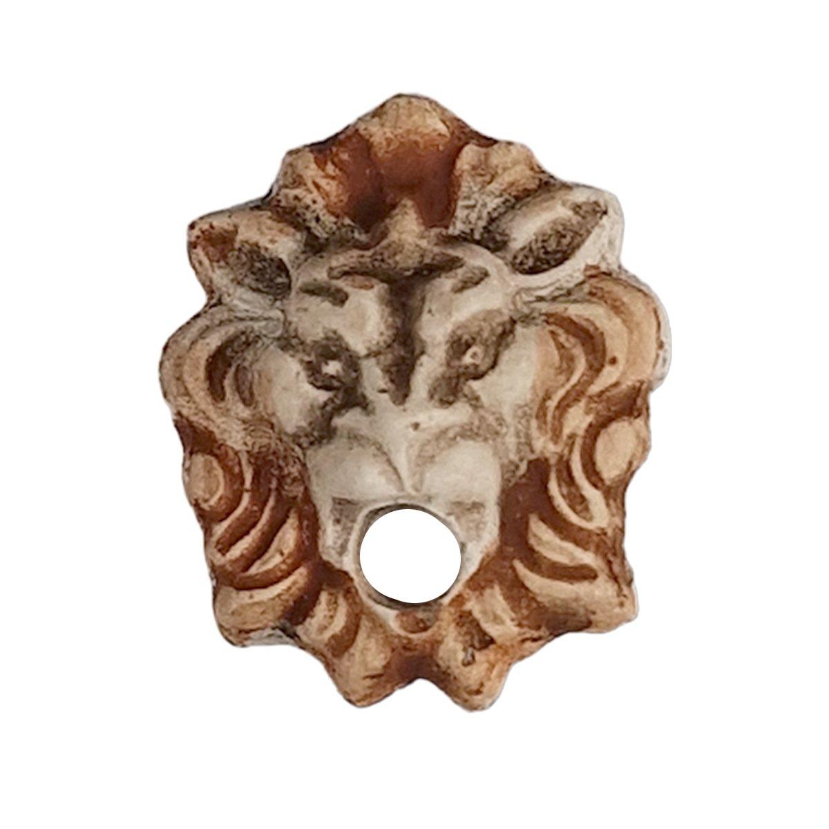 Testa presepe leone piccola in gesso