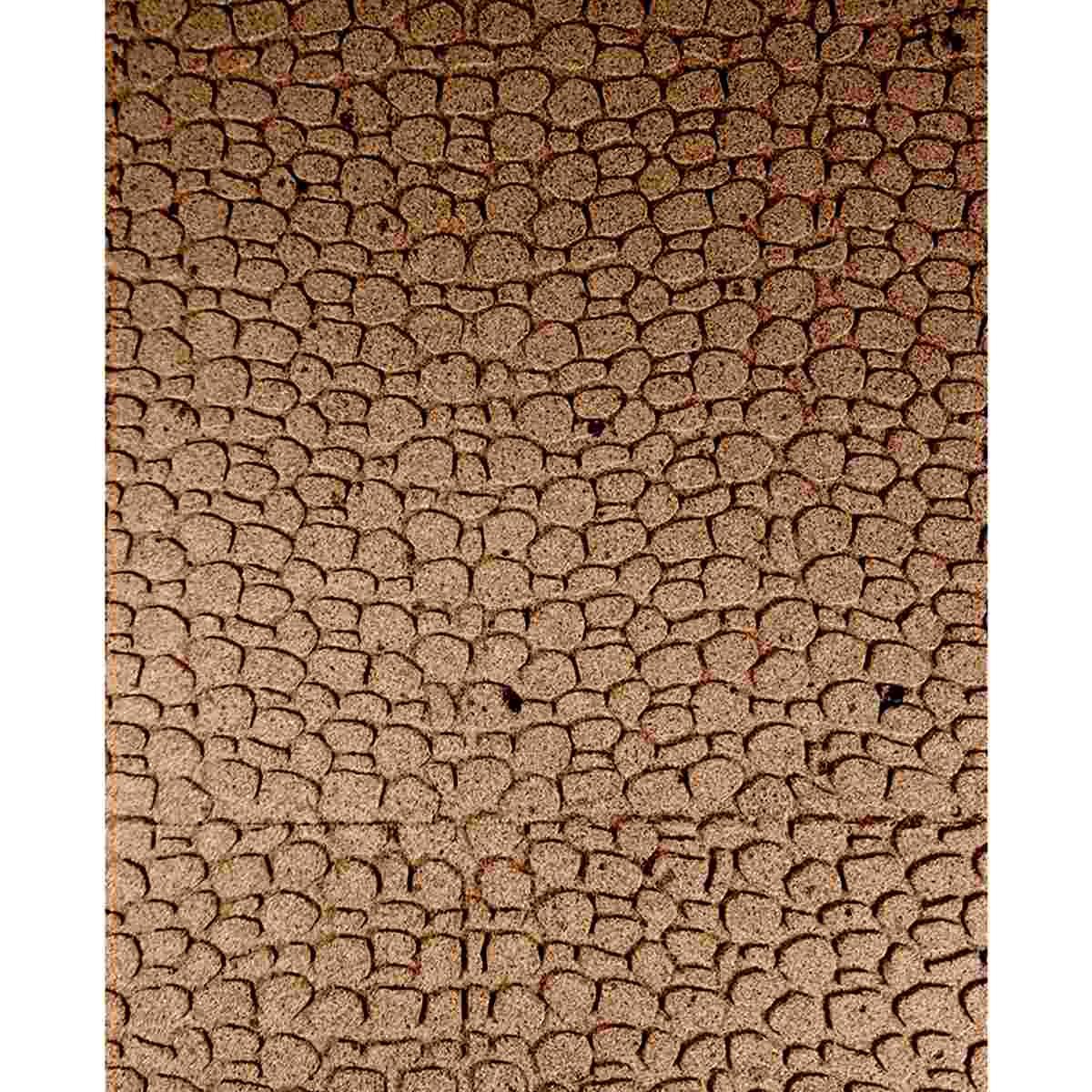 Pannello presepe sughero pavimento mosaico tondo