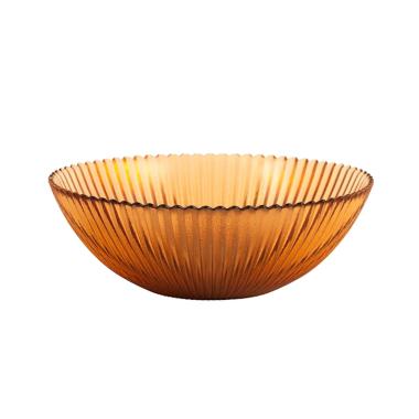 Ciotola Cucina Vetro Groove Ambra cm.Ø13 |H&H