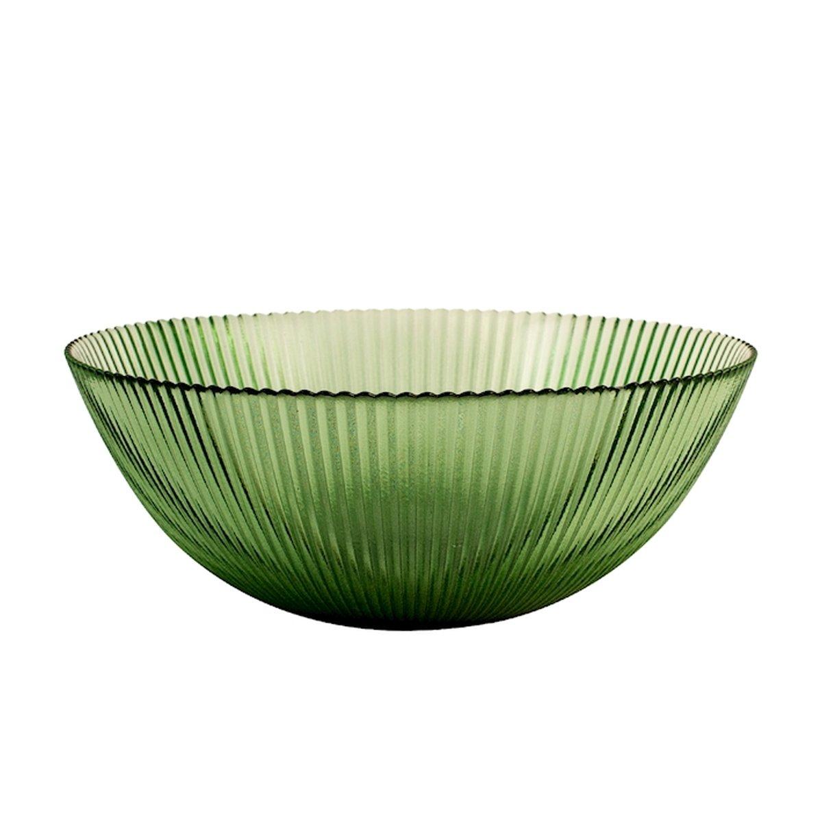 Ciotola Cucina Vetro Groove Verde cm.Ø21 |H&H