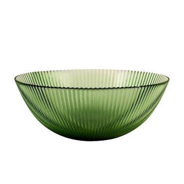 Ciotola Cucina Vetro Groove Verde cm.Ø21 |H&H