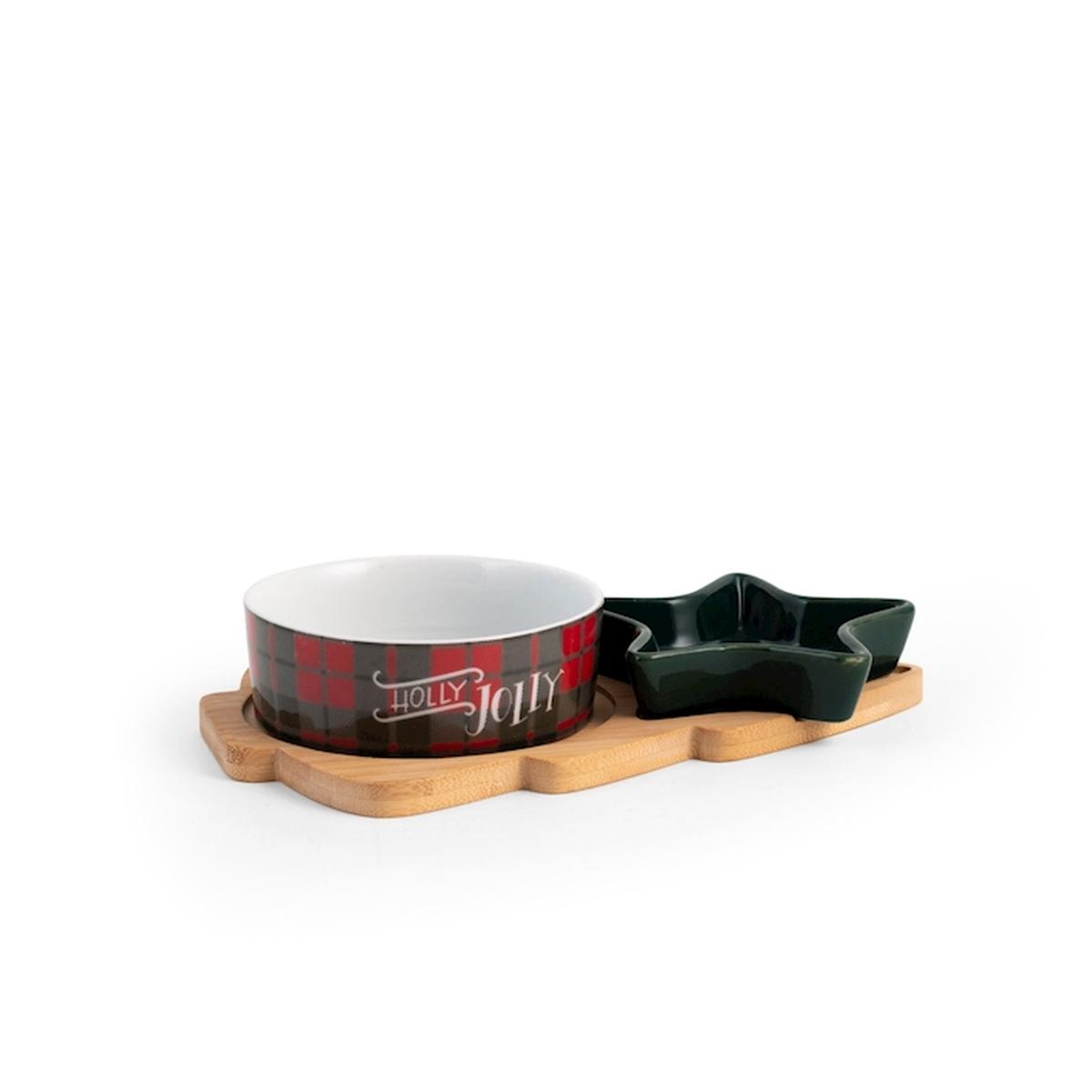 Coppette vassoio christmas party Set 3 pz