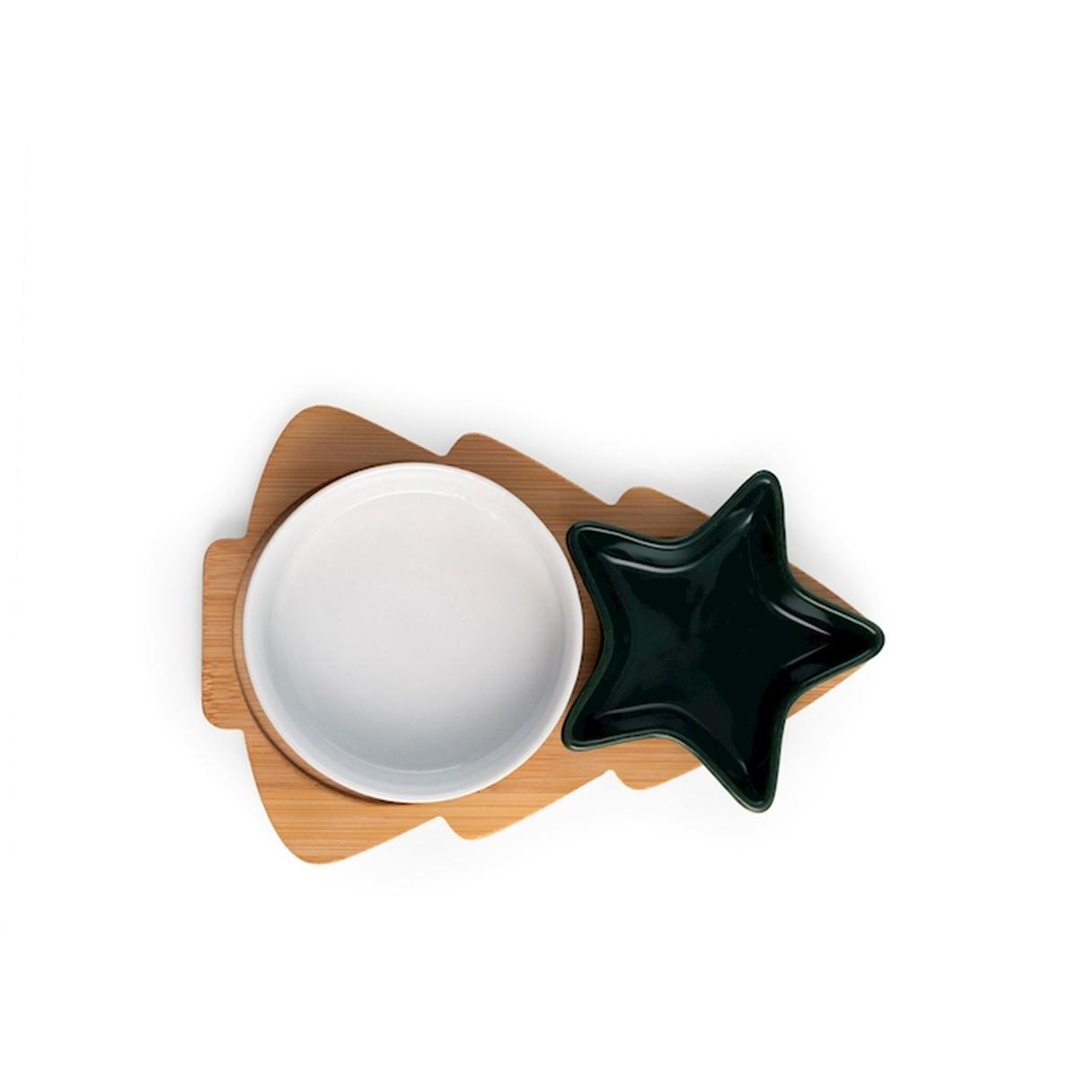 Coppette vassoio christmas party Set 3 pz