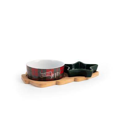 Coppette vassoio christmas party Set 3 pz