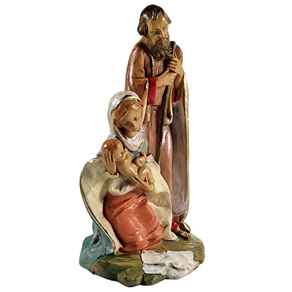 Statua presepe 20 cm natività gruppo sacra famiglia