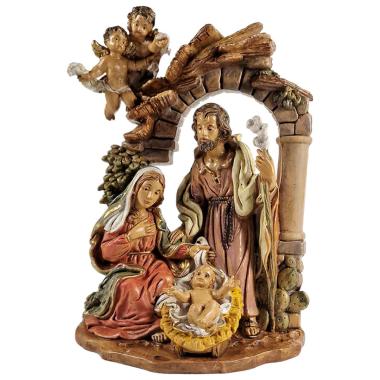 Statua presepe 13 cm natività gruppo sacra famiglia