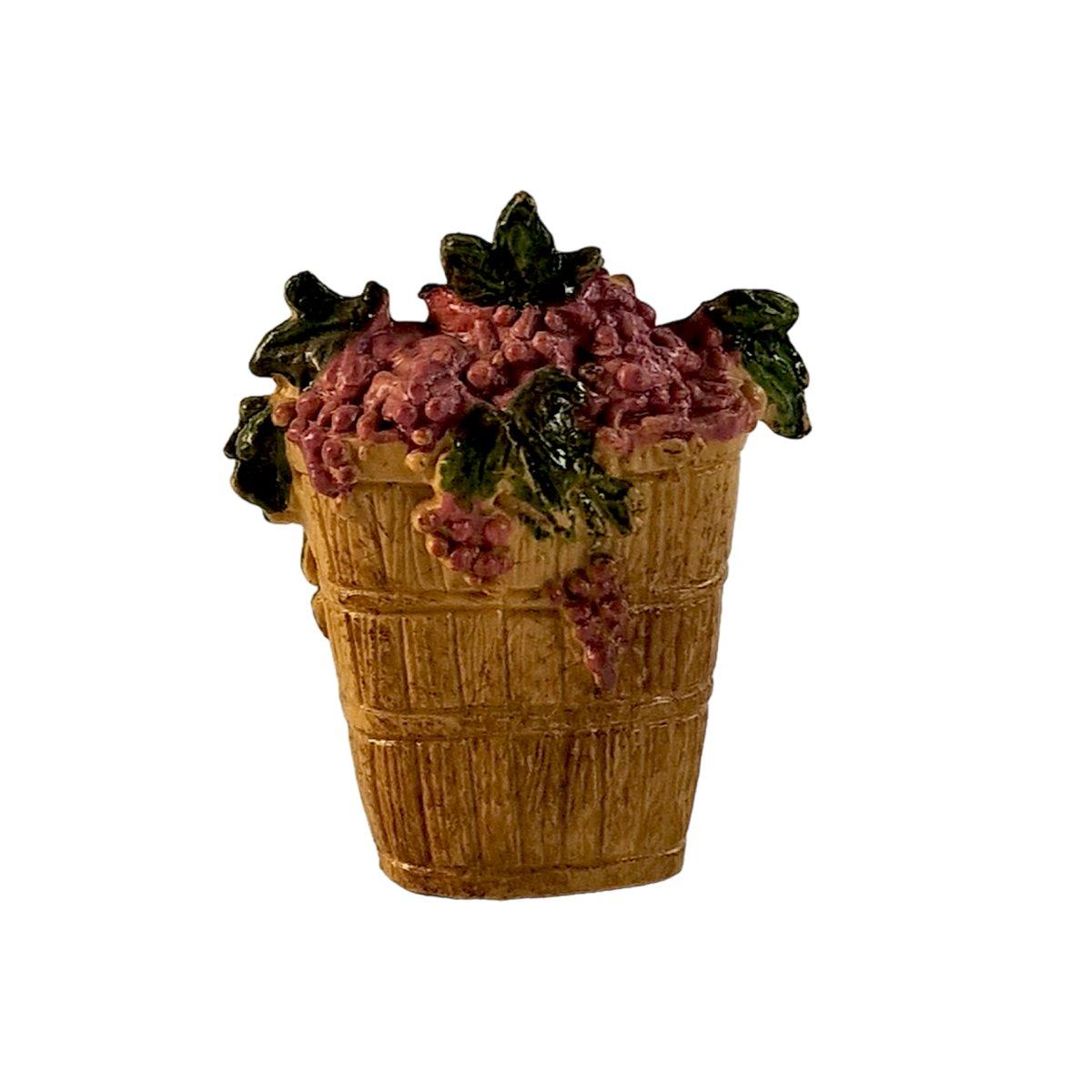 Accessori presepe fiaschi cesti alimenti