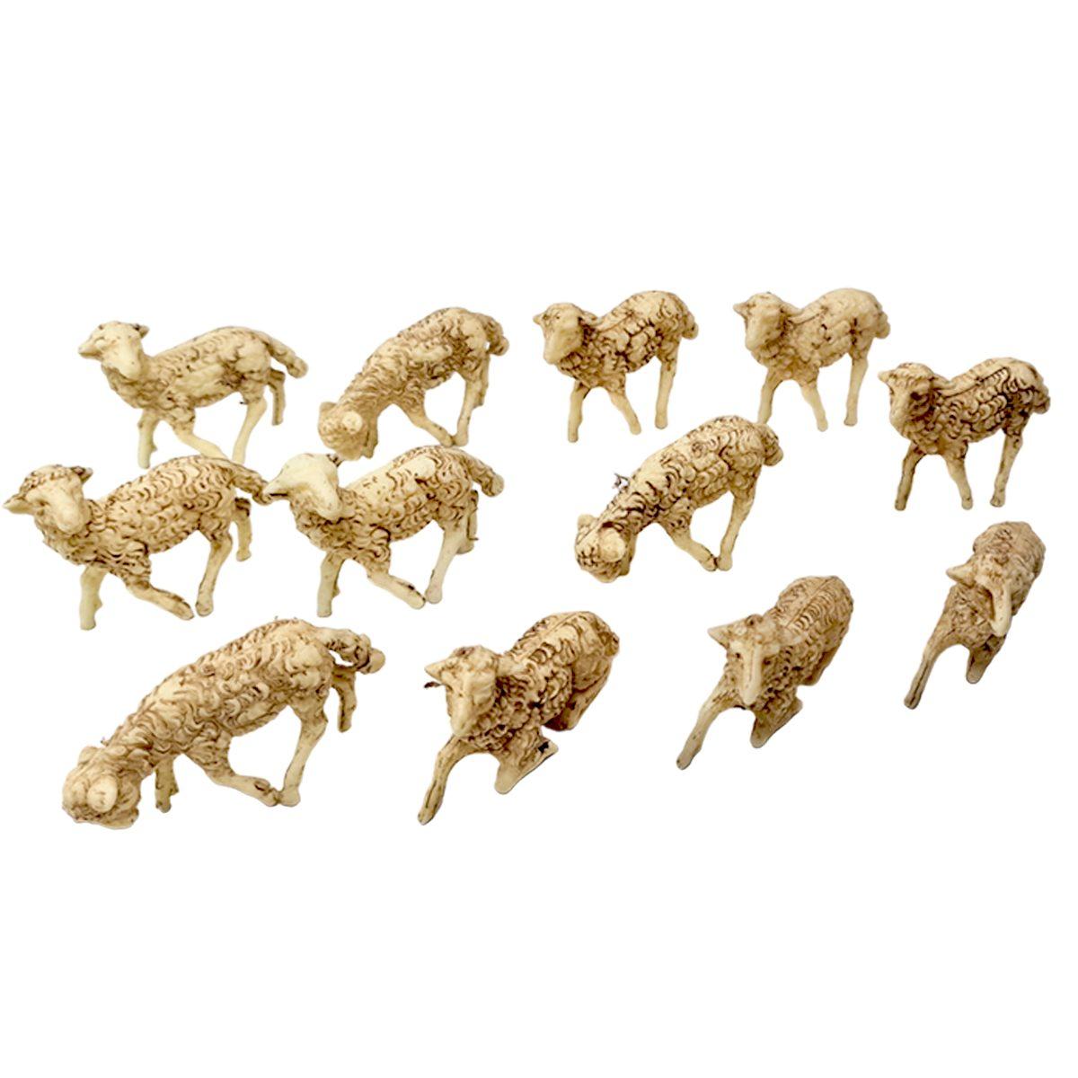 Statua presepe 4 cm pecore da