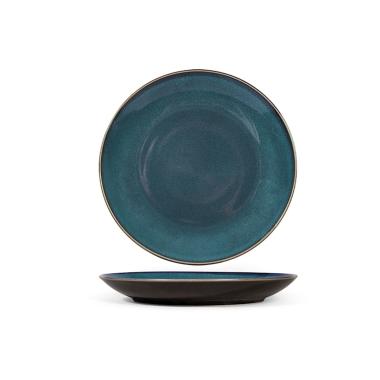 Piatto Tavola Porcellana Marrakesh Piano Blu cm.Ø26 | H&H