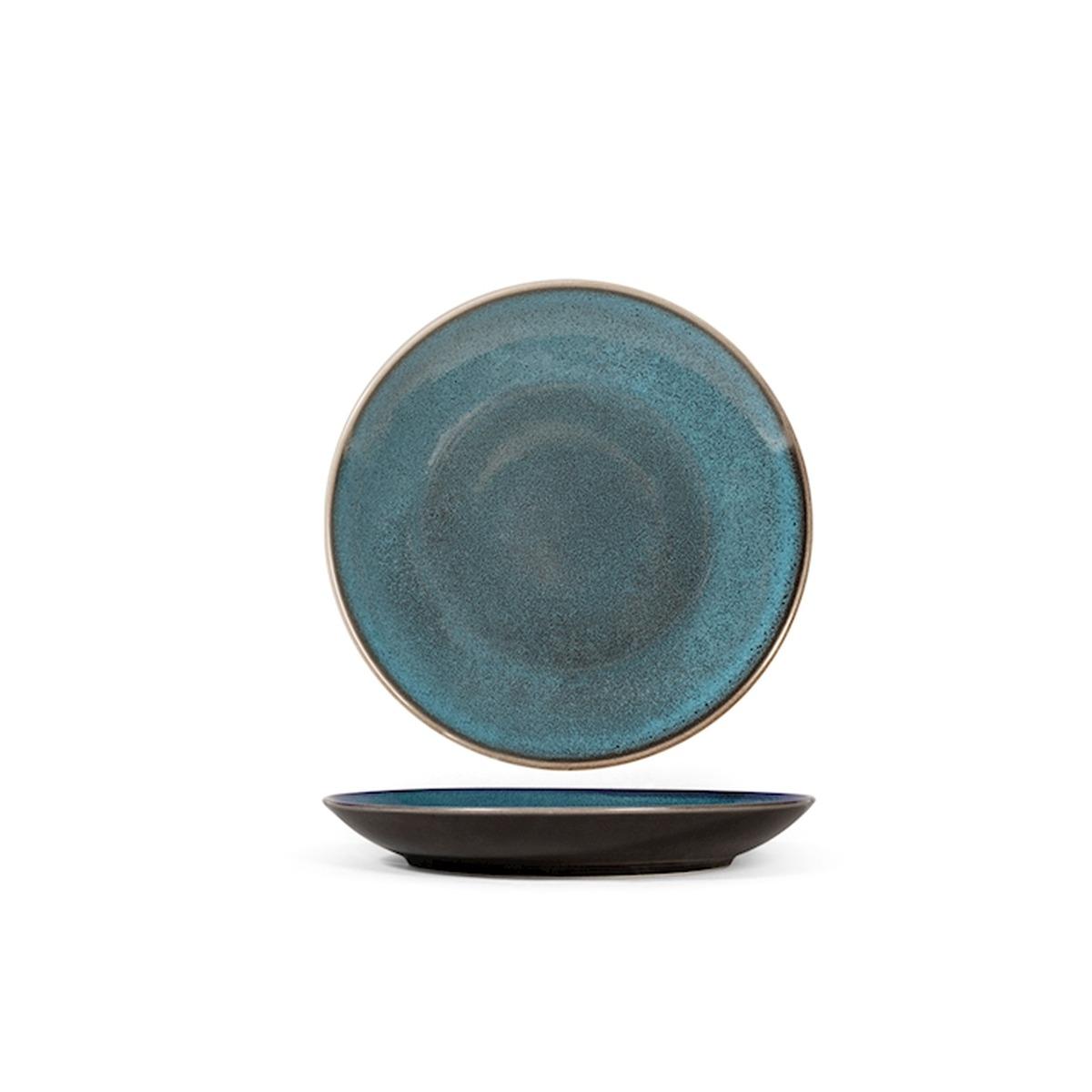 Piatto Tavola Porcellana Marrakesh Frutta Blu cm.Ø20,5 | H&H