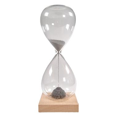 Clessidra vetro magnete sabbia bronzo 20 cm