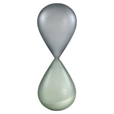 Clessidra vetro blu sabbia bianca