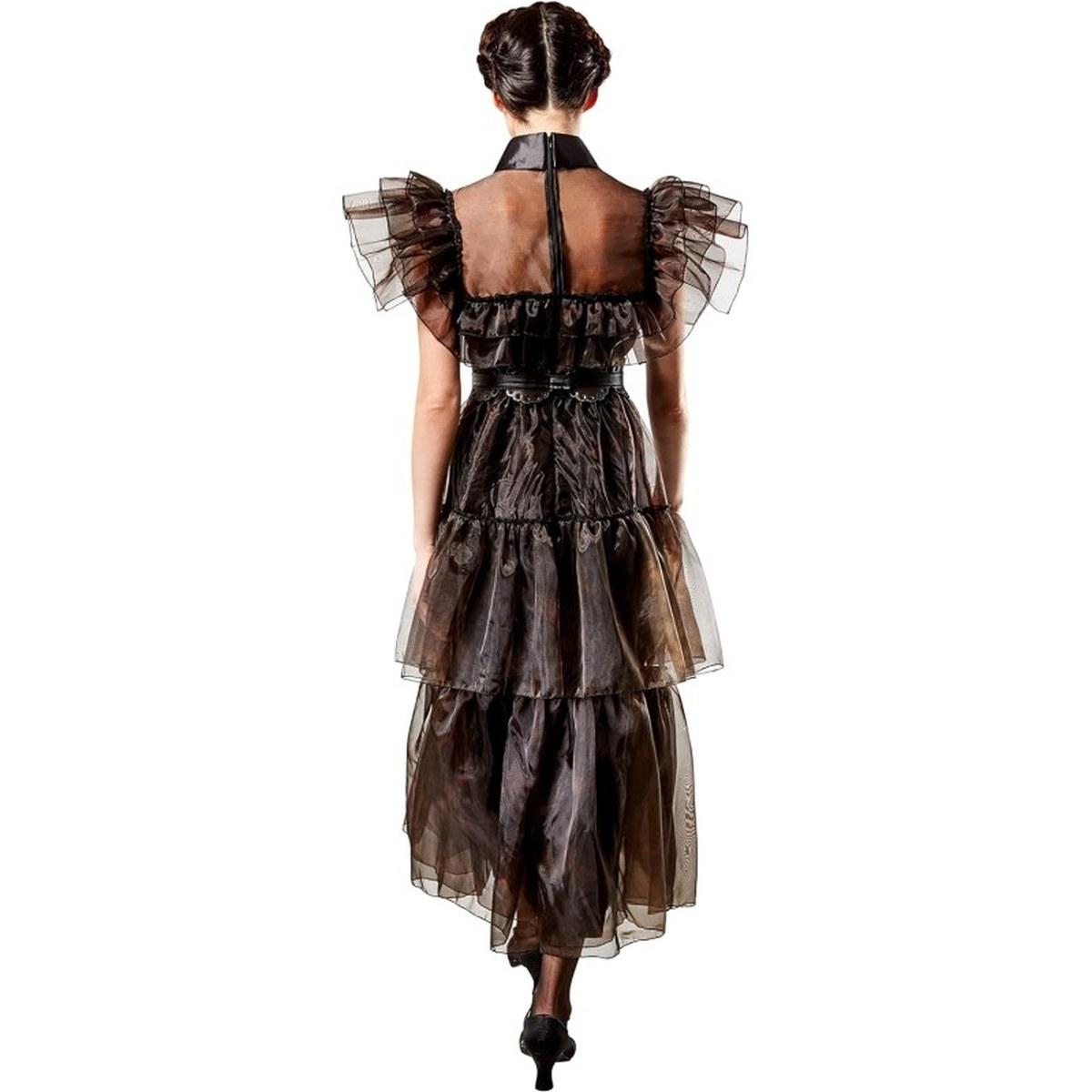 Costume mercoledì addams wednesday rave de luxe modello n