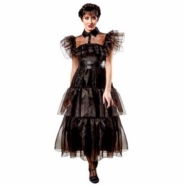 Costume mercoledì addams wednesday rave de luxe modello n