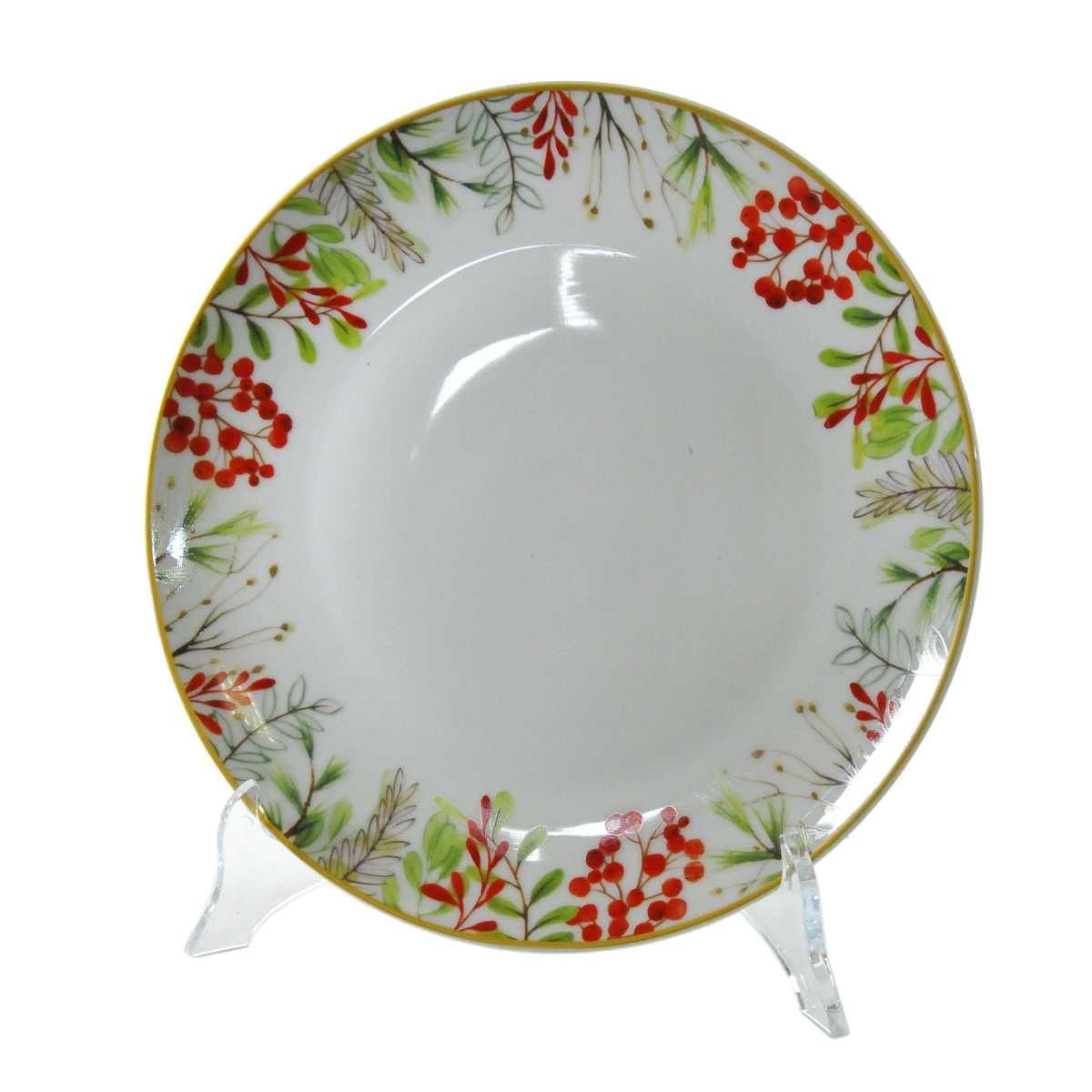 Espositore natalizio piatti pvc trasparente 14 x 21 cm