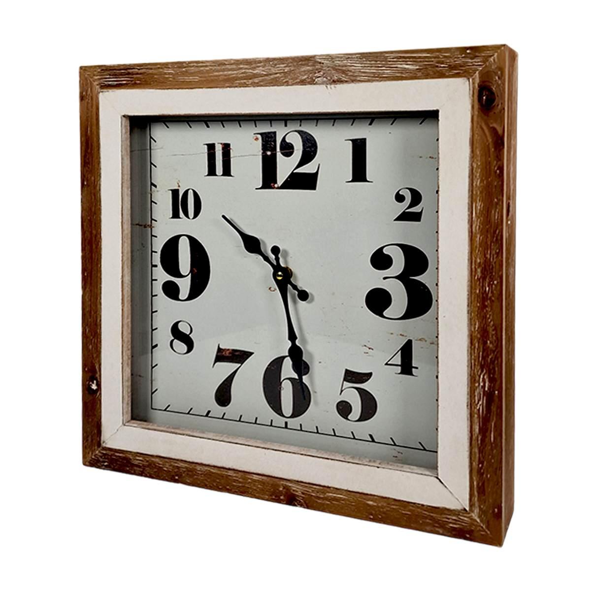 Orologio parete quadrato modello a 40 x 40 cm