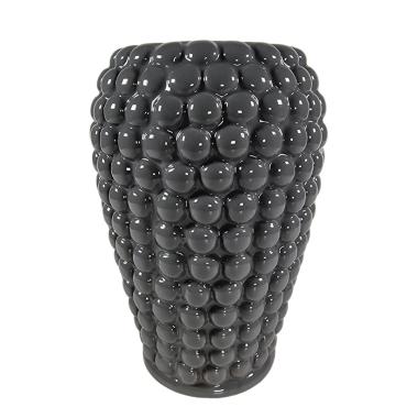 Vaso ceramica joelle grigio 15 x 23 cm