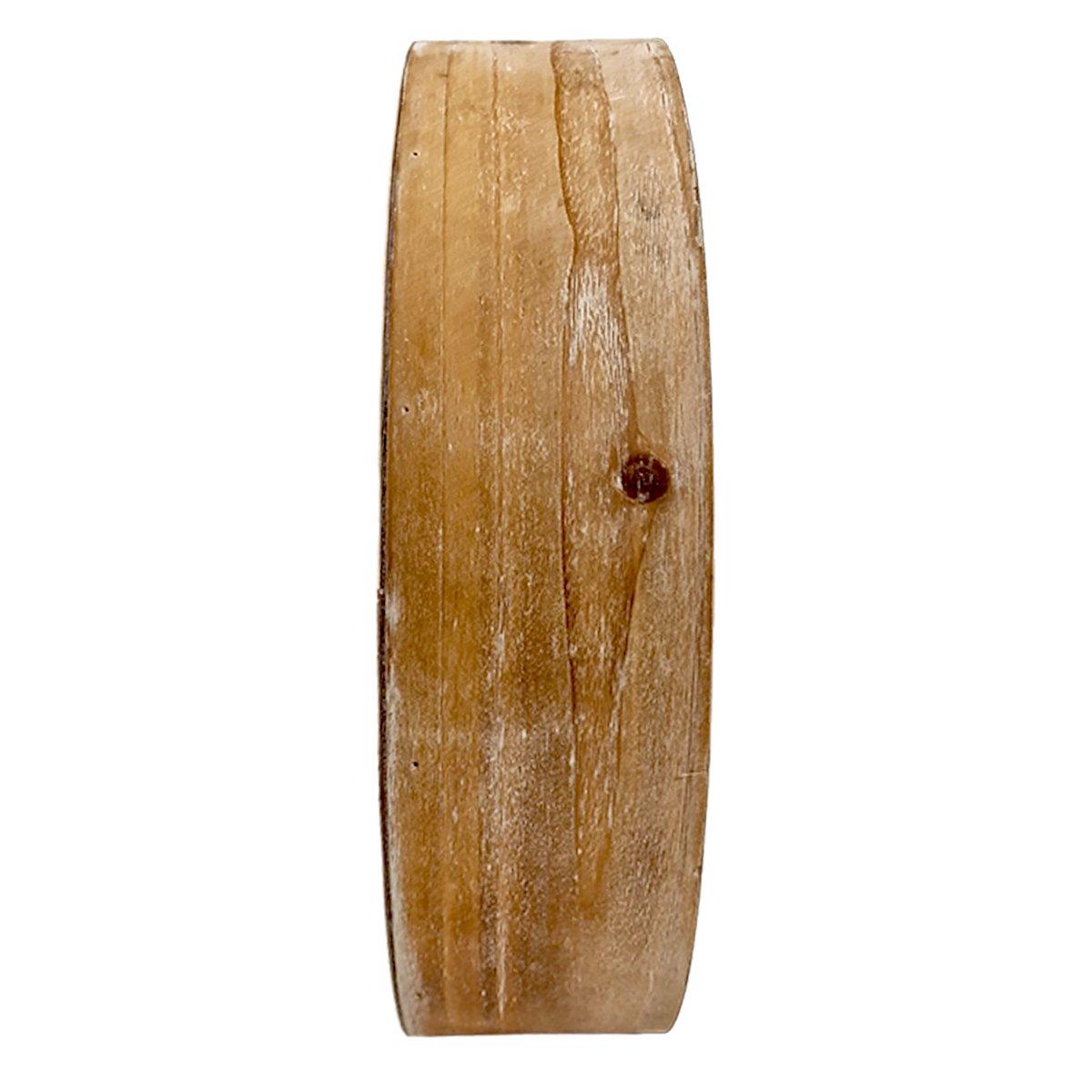 Orologio parete legno quadrante nero modello a