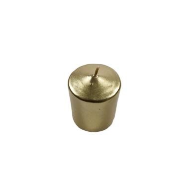 Candela cilindrica oro 5 x 6,5 cm