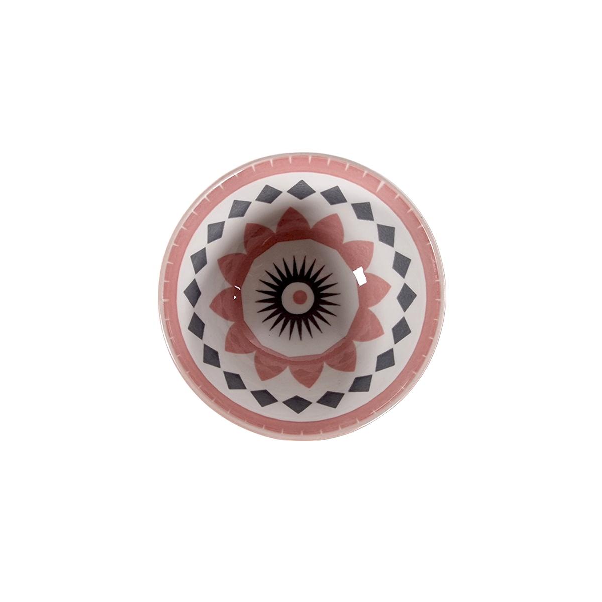Ciotola Insalatiera cm.Ø9 Porcellana Rosa con Decori | Casa Conte