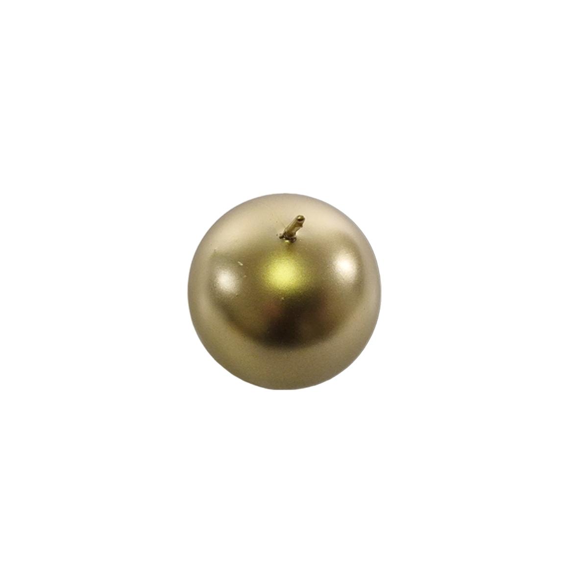 Candela sfera oro Ø 6 cm