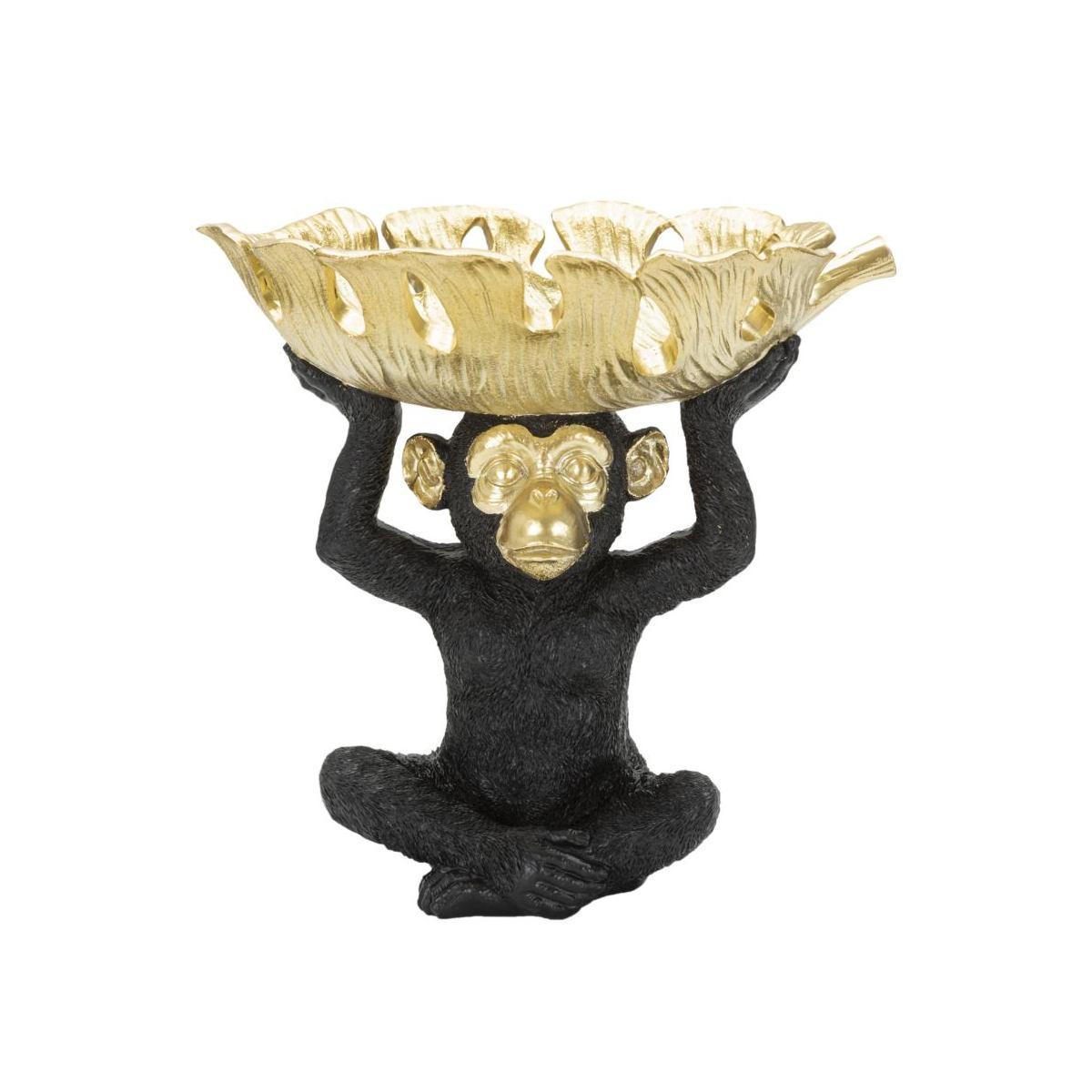 Scultura scimmia svuota tasche 25,2 x 21 x 24 cm