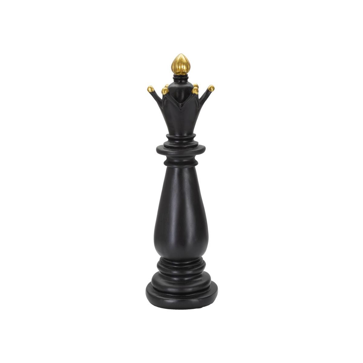 Scultura alfiere nero oro
