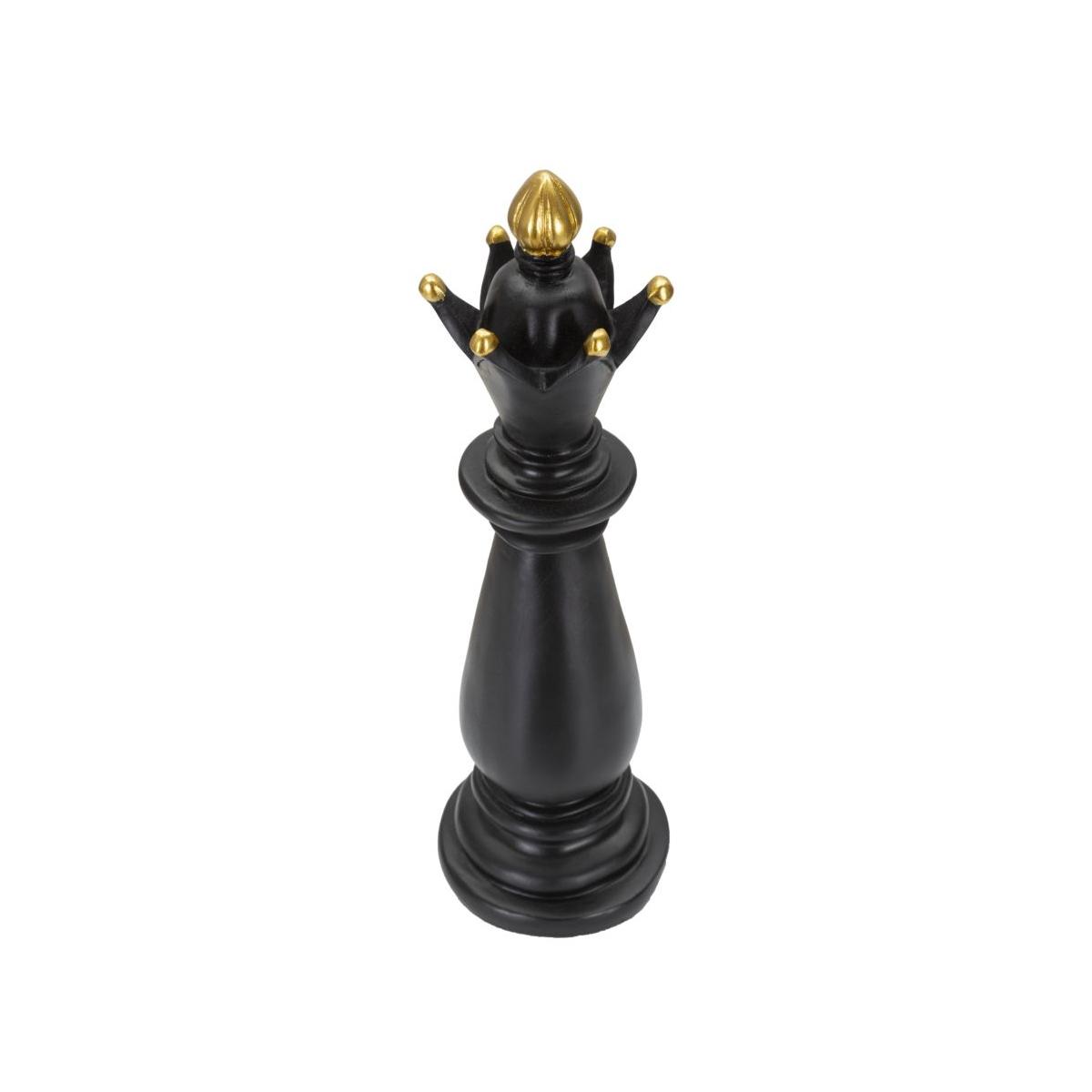 Scultura alfiere nero oro