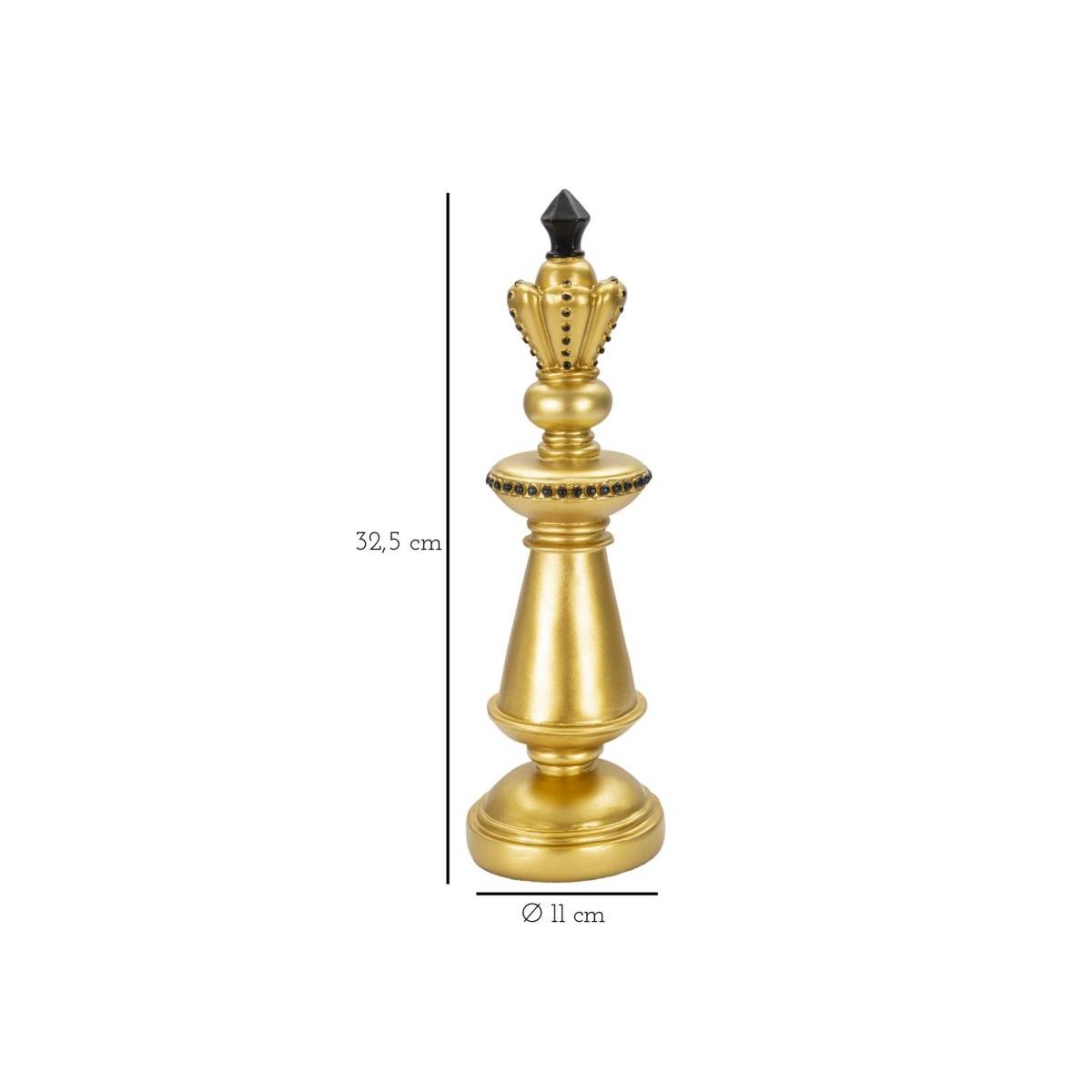 Scultura re oro nero
