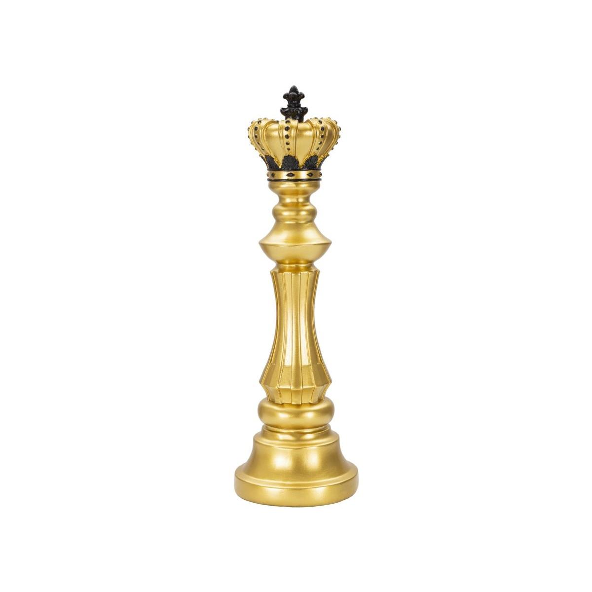Scultura re oro nero