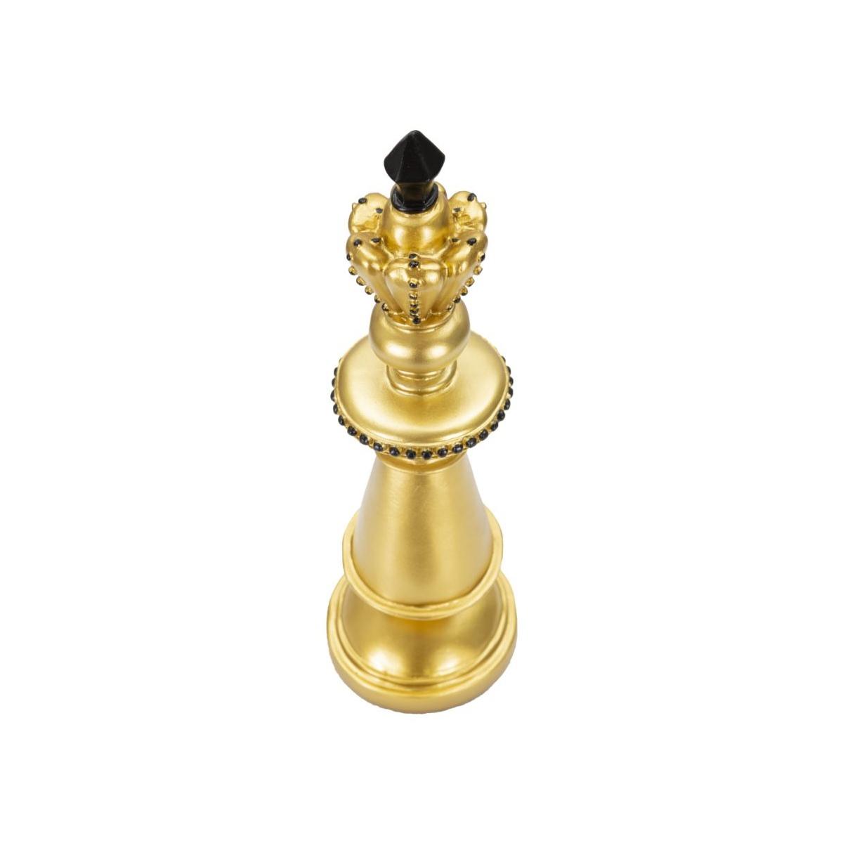 Scultura re oro nero