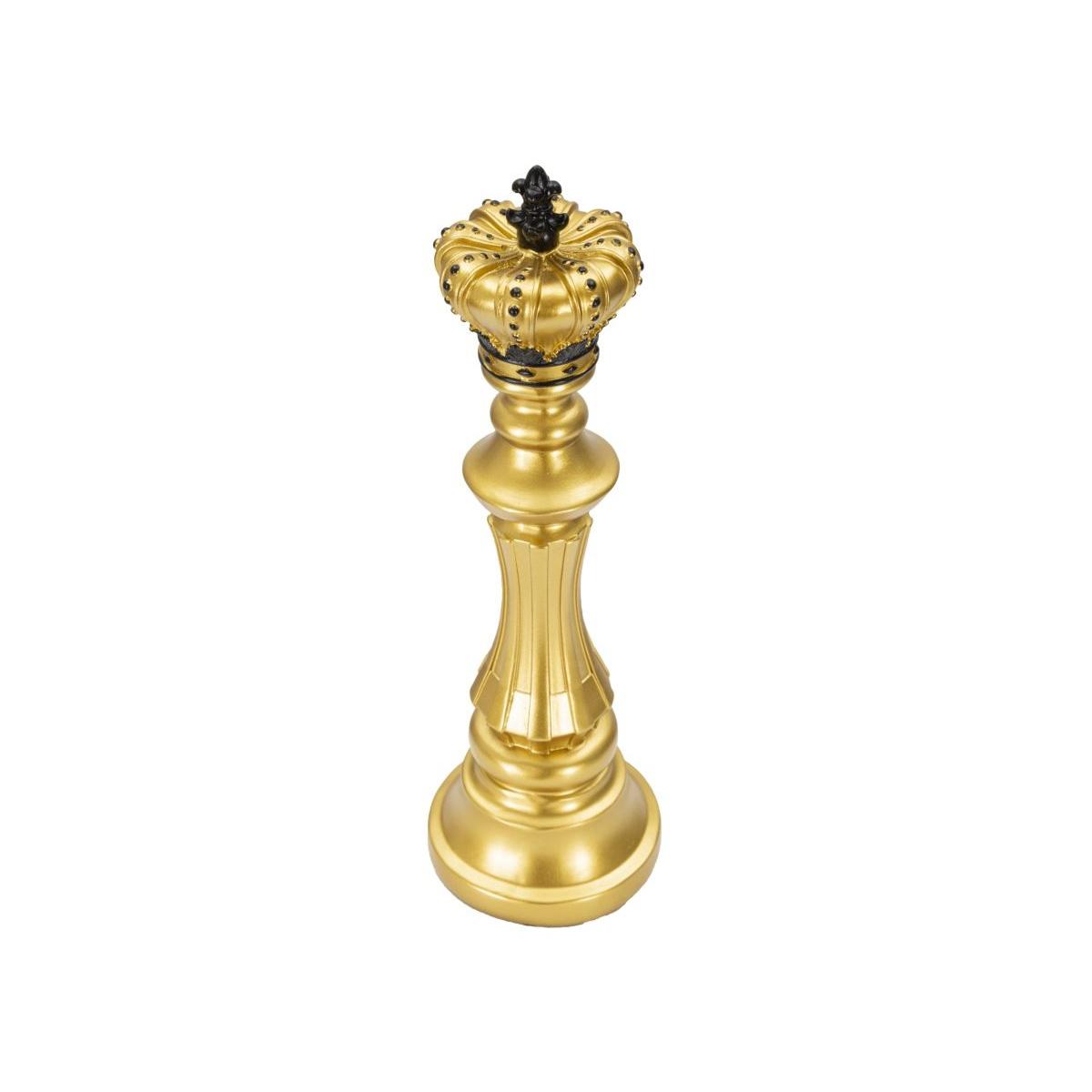 Scultura re oro nero