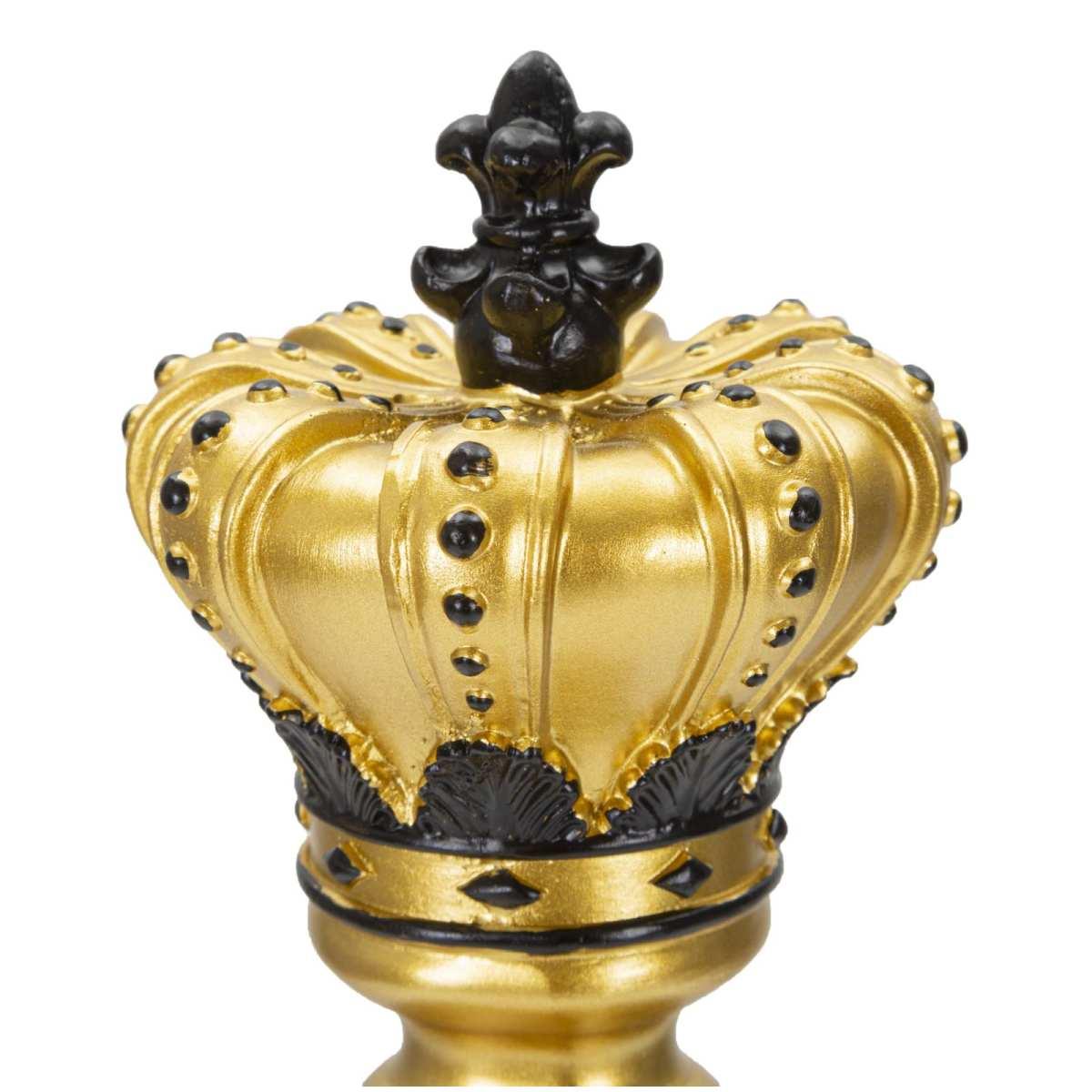 Scultura re oro nero