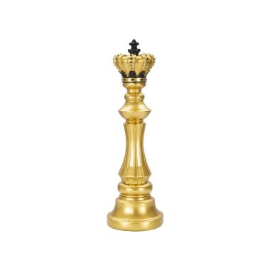 Scultura re oro nero