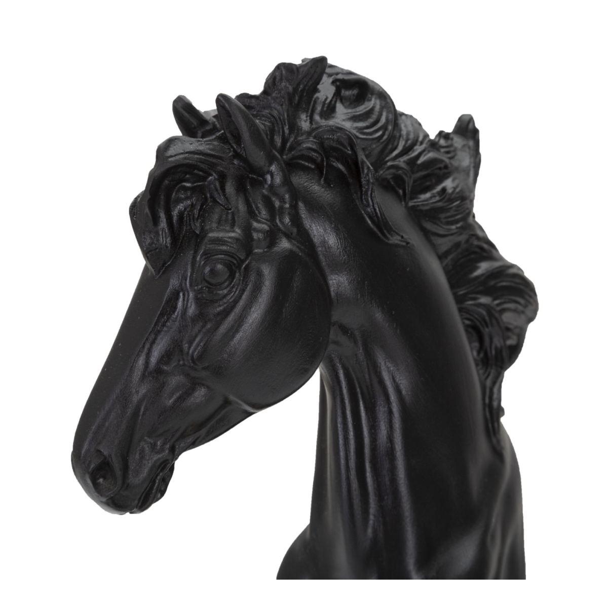 Scacchi cavallo nero oro 14 x 11 x 27 cm