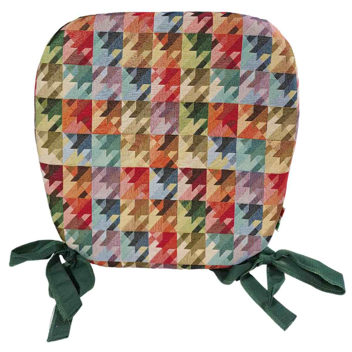 Cuscino sedia sagomato gobelin 40 x 39 x 5 cm