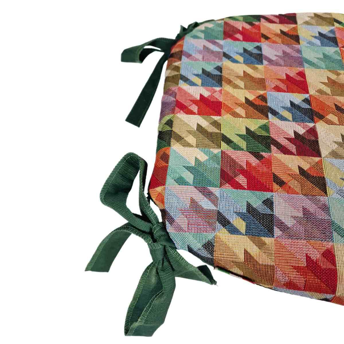 Cuscino sedia sagomato gobelin 40 x 39 x 5 cm