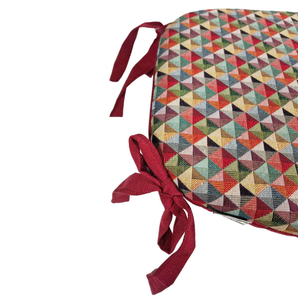 Cuscino sedia sagomato gobelin 40 x 39 x 5 cm