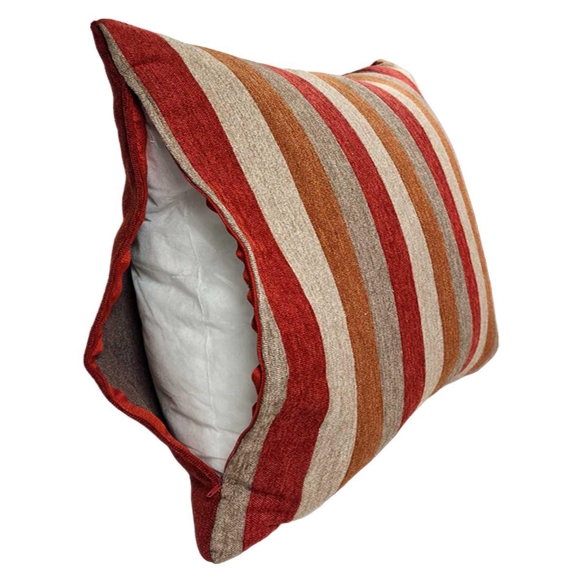 Cuscino arredo ciniglia emma marrone 53 x 53 cm