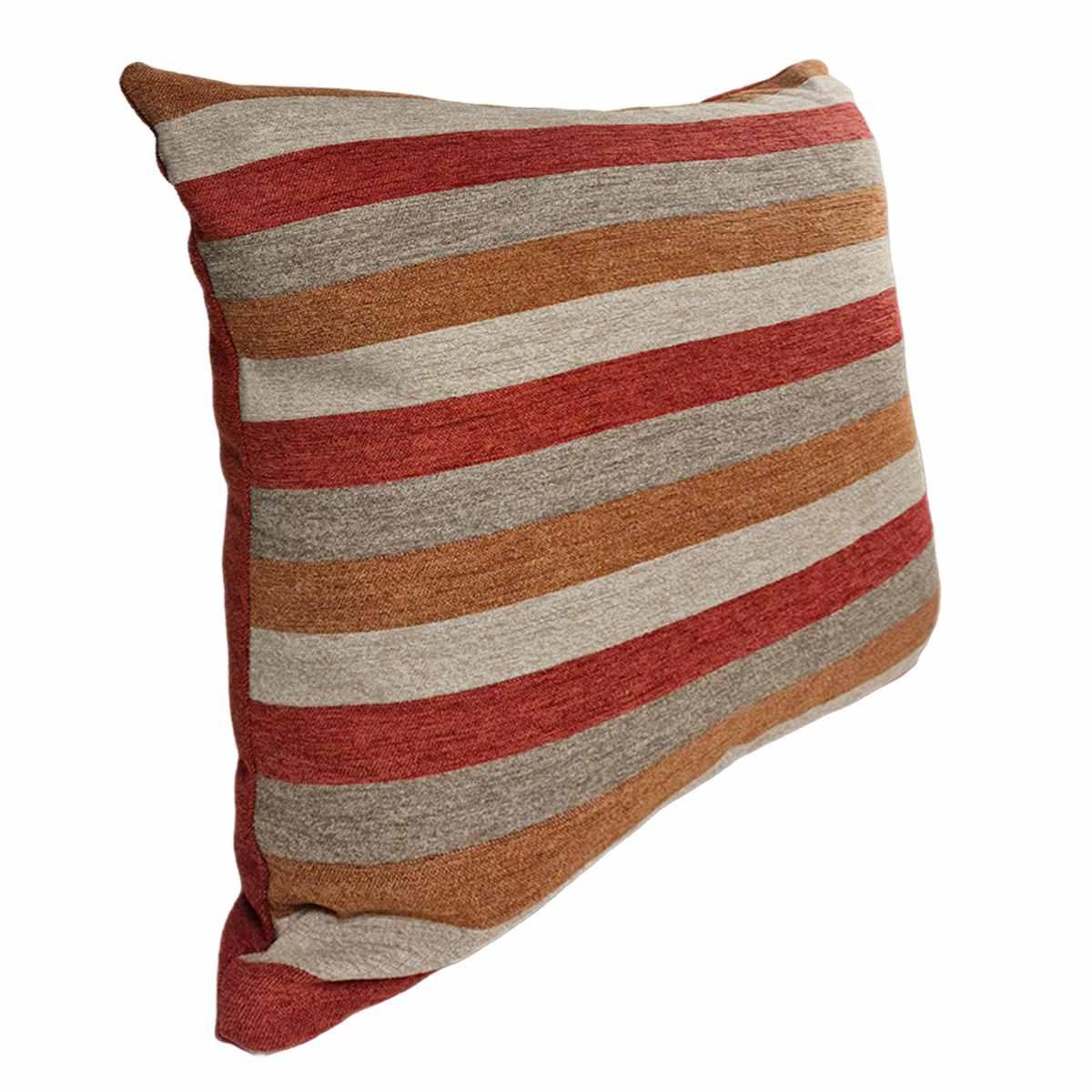 Cuscino arredo ciniglia emma marrone 53 x 53 cm
