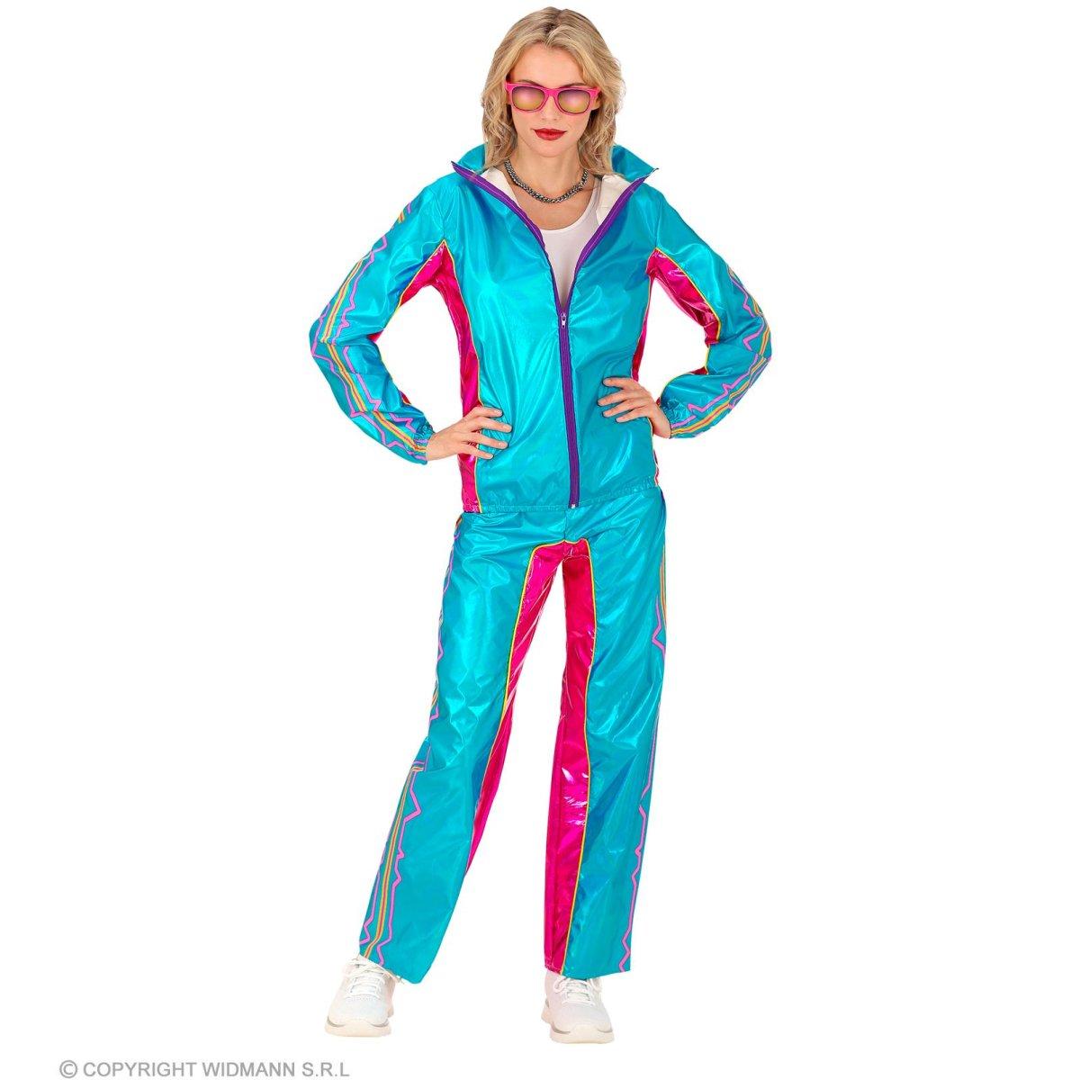 Costume tuta anni 80 azzurra