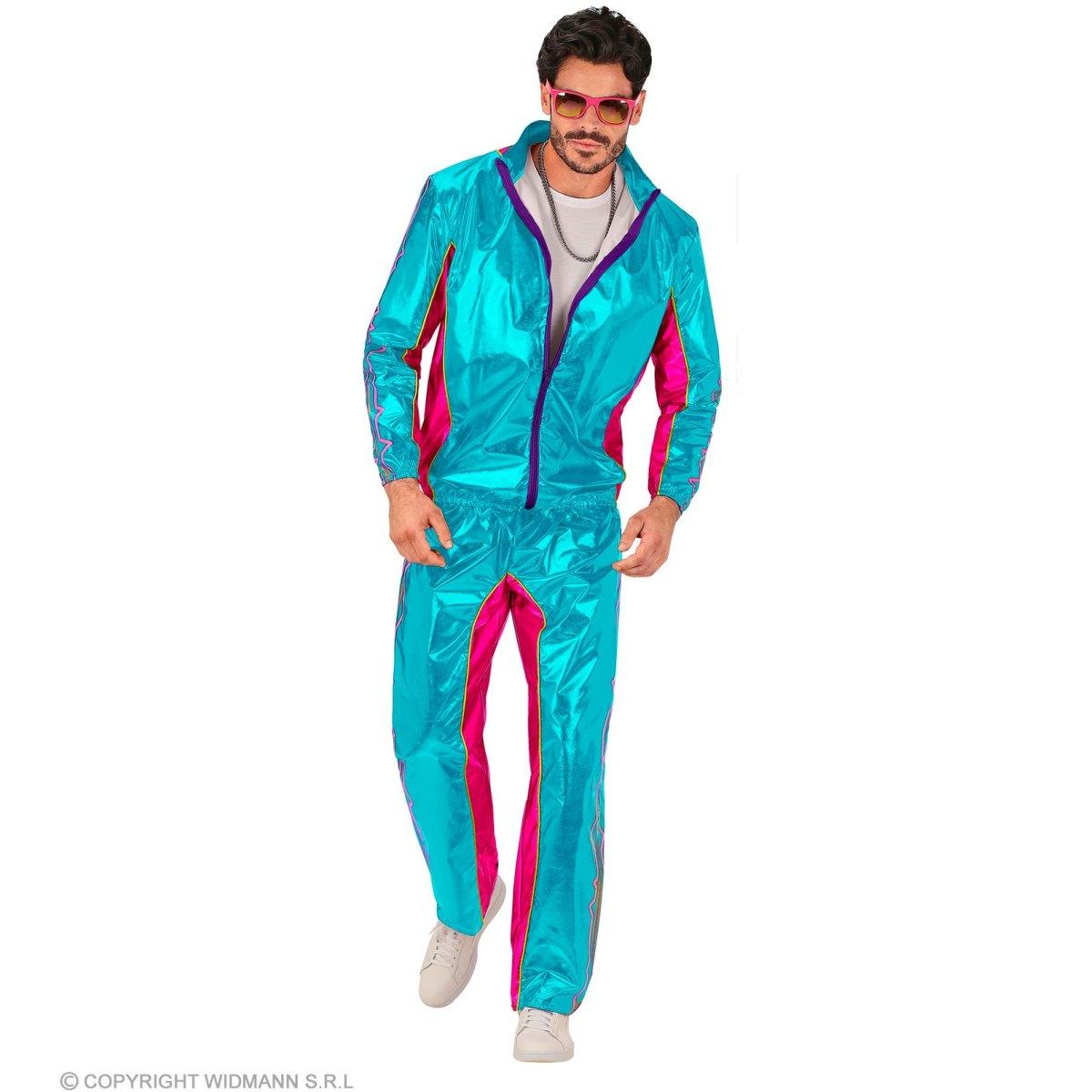 Costume tuta anni 80 azzurra