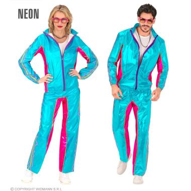 Costume tuta anni 80 azzurra