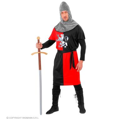 Costume crociato cavaliere rosso