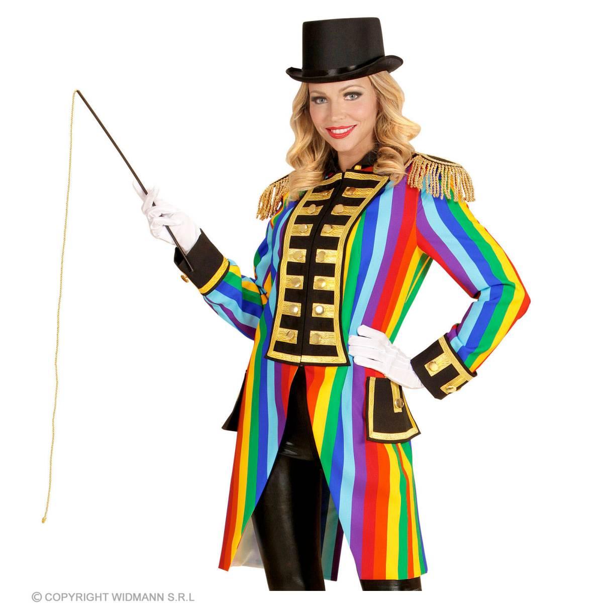 Giacca parata righe arcobaleno multicolor