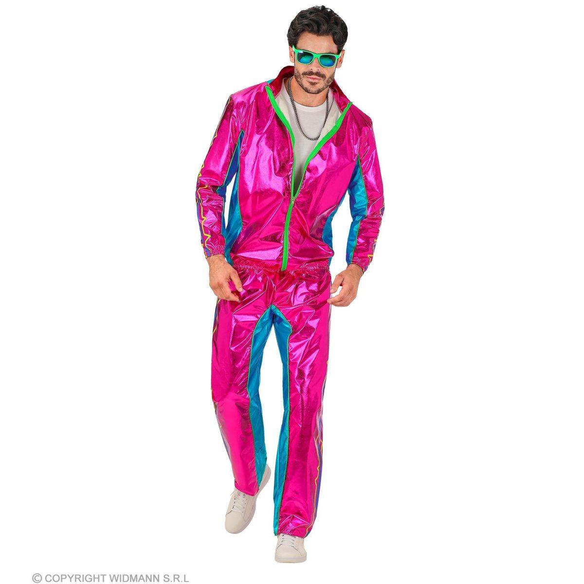 Costume tuta anni 80 rosa