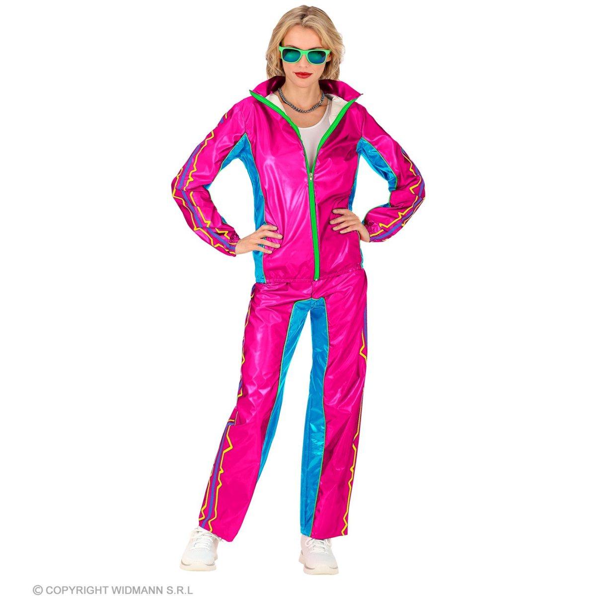 Costume tuta anni 80 rosa