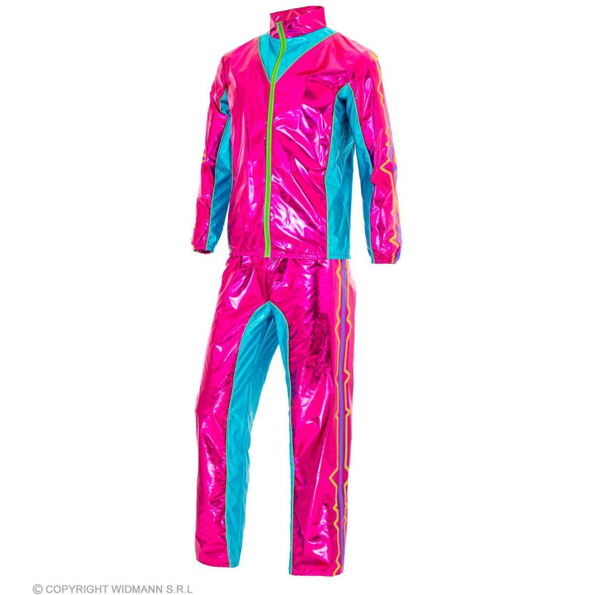 Costume tuta anni 80 rosa