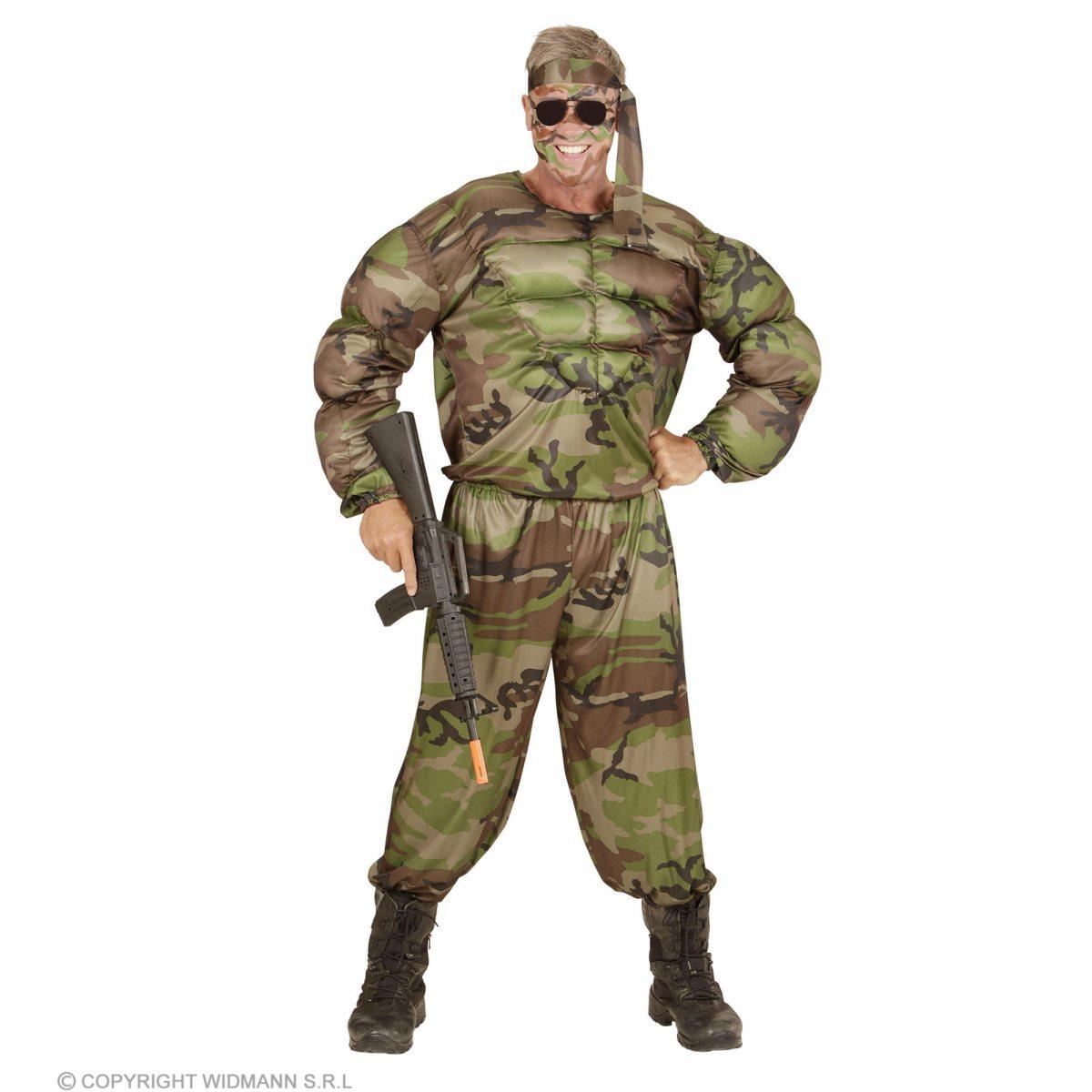 Costume soldato muscoloso