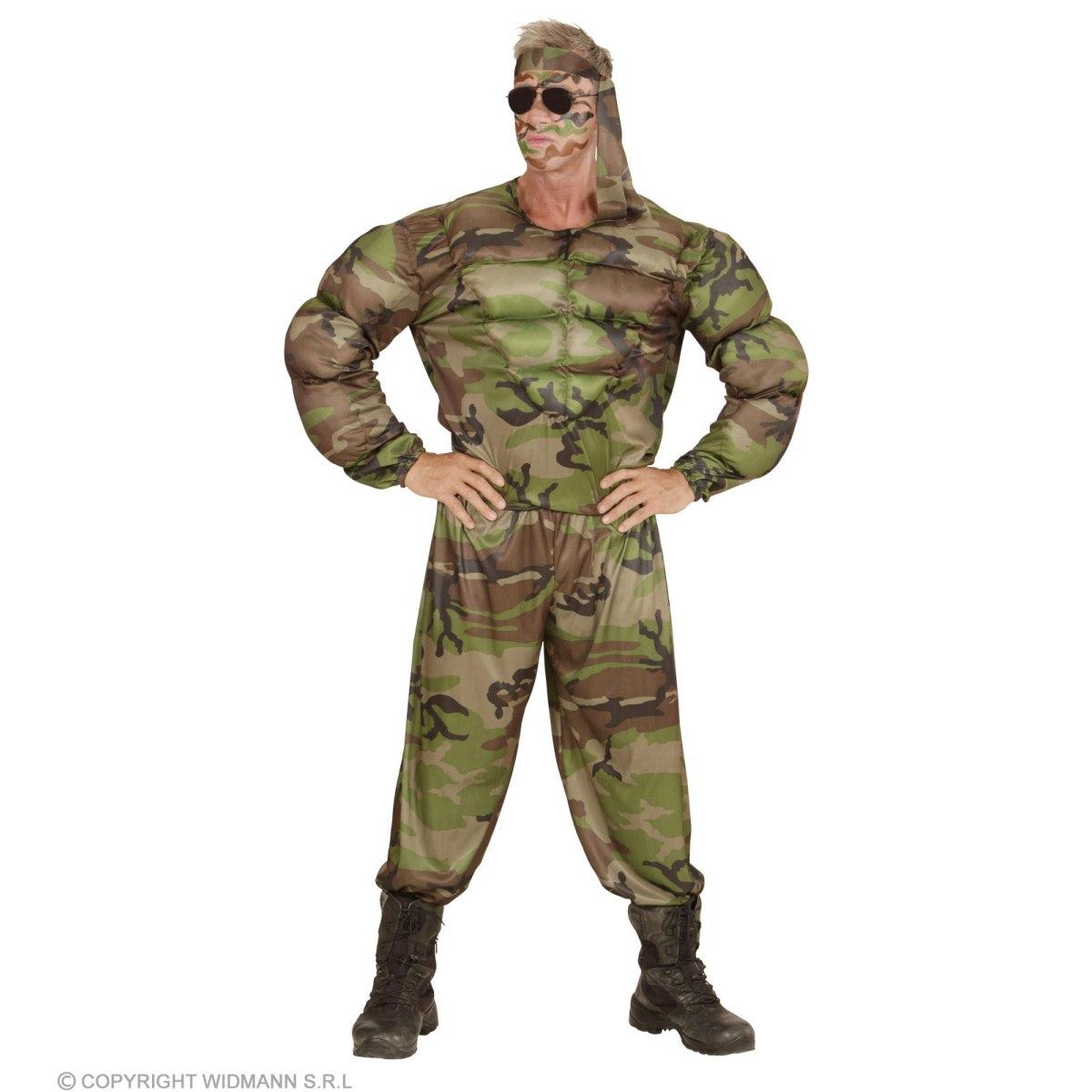 Costume soldato muscoloso